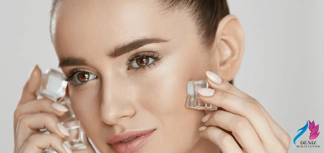 مضرات یخ برای صورت مجموعه زیبایی دنیز