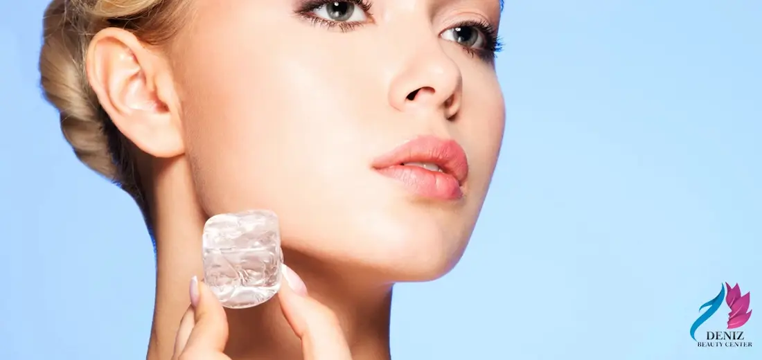 مضرات یخ برای صورت مجموعه زیبایی دنیز